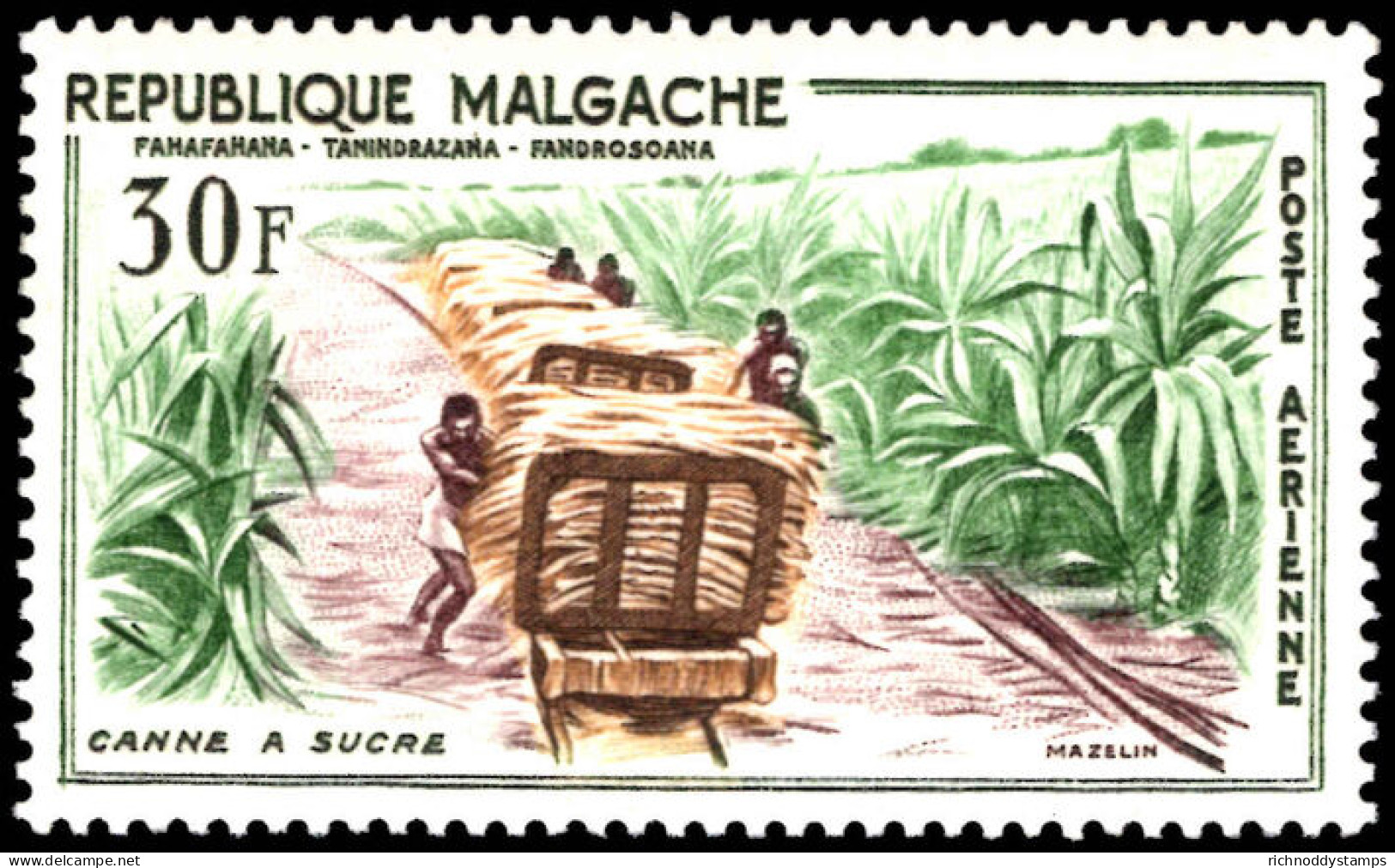 Madagascar 1960 30f Sugar Cane Trucks Unmounted Mint. - Nuovi