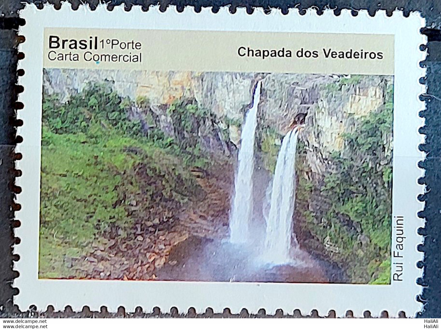 C 3073 Brazil Depersonalized Stamp Tourism Beauties Of Goias 2010 Chapada Dos Veadeiros Waterfall - Personalized Stamps