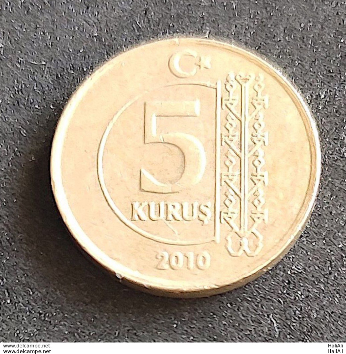 Coin Turkey Moeda Turquia 2010 5 Kurus 1 - Syrie