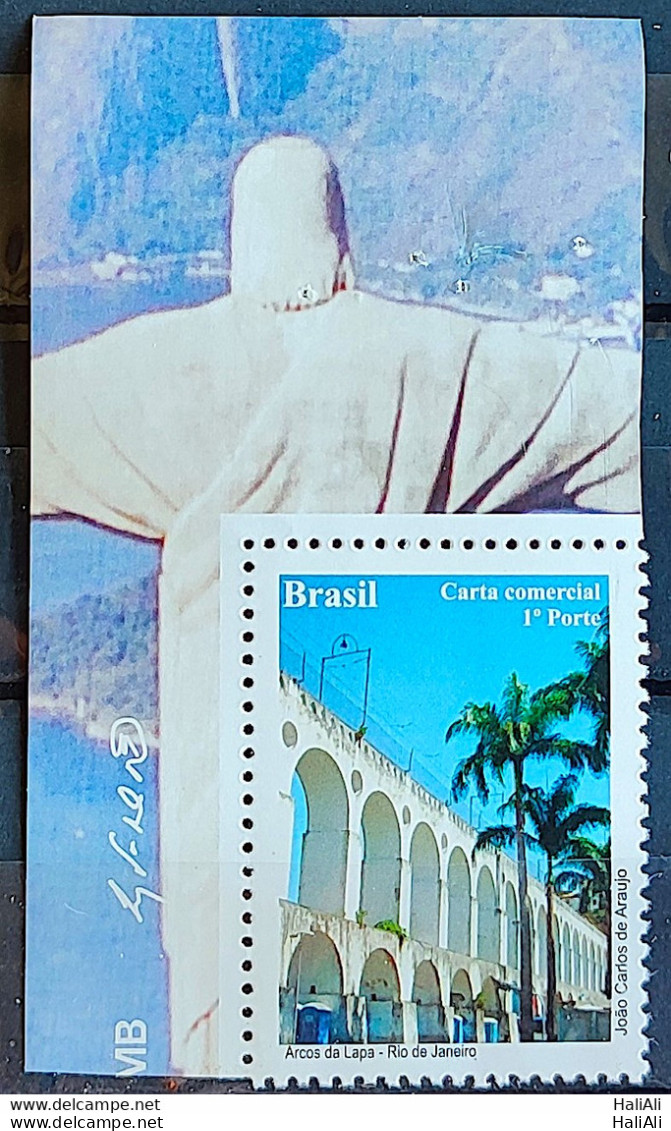 C 3038 Brazil Depersonalized Stamp Tourism Wonders Of Rio De Janeiro Tourism 2010 Arcos Da Lapa Vignette Cristo Redentor - Personalized Stamps