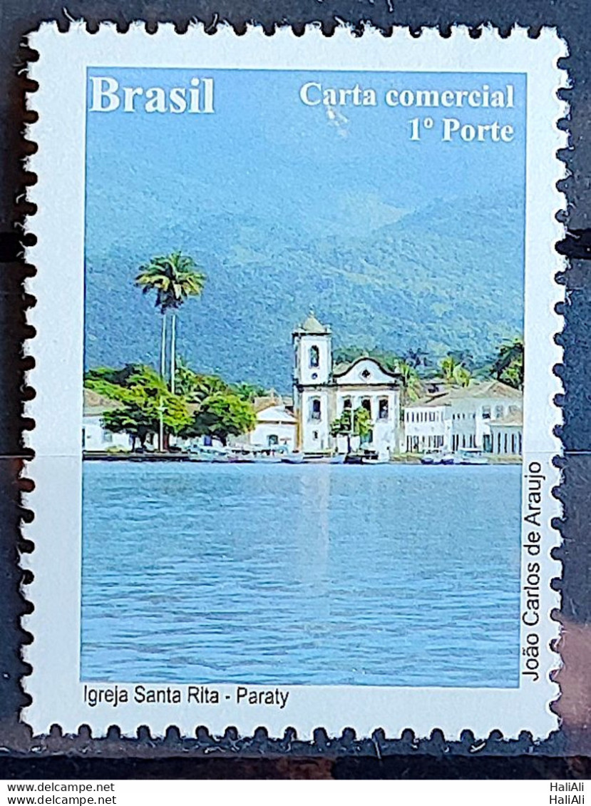 C 3042 Brazil Depersonalized Stamp Tourism Wonders Of Rio De Janeiro Tourism 2010 Church Santa Rita Paraty - Personalized Stamps