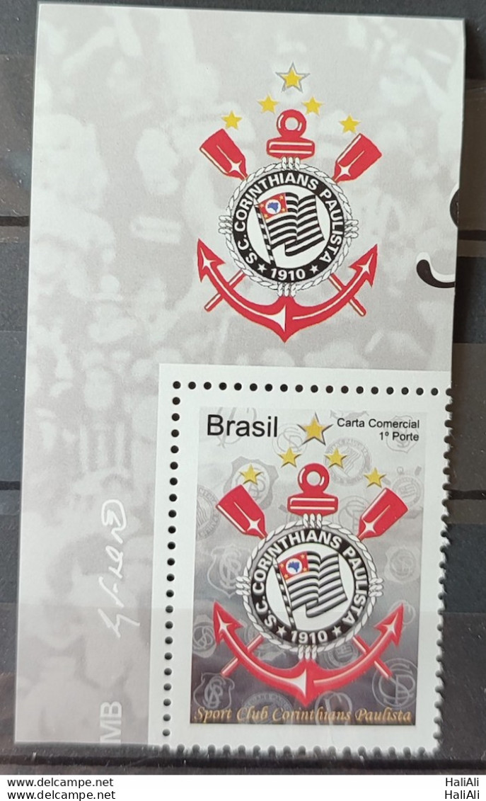 C 3030 Brazil Personalized Stamp Corinthians Football 2010 Vignette Shield - Personalized Stamps