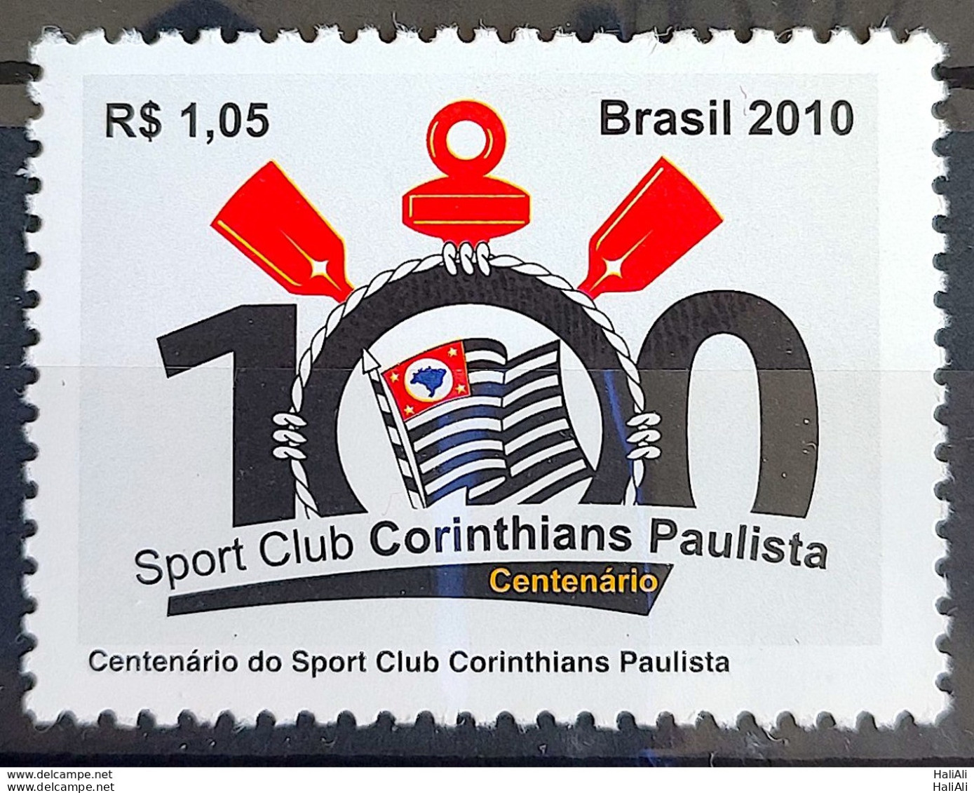 C 3027 Brazil Stamp Corinthians Football 2010 - Ongebruikt