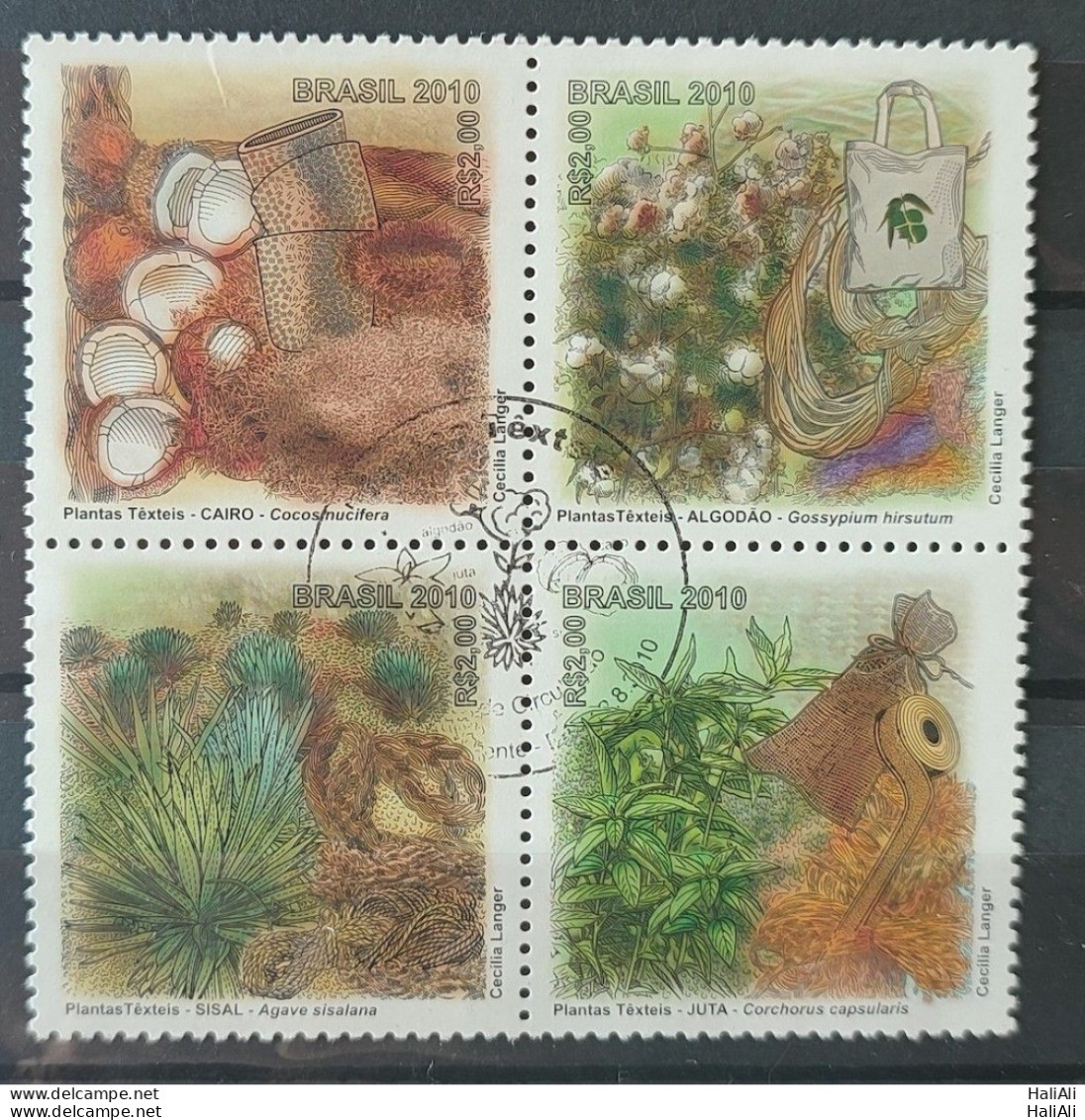 C 3011 Brazil Stamp Textile Plants Sisal Cotton Cairo Jute 2010 CBC - Ongebruikt