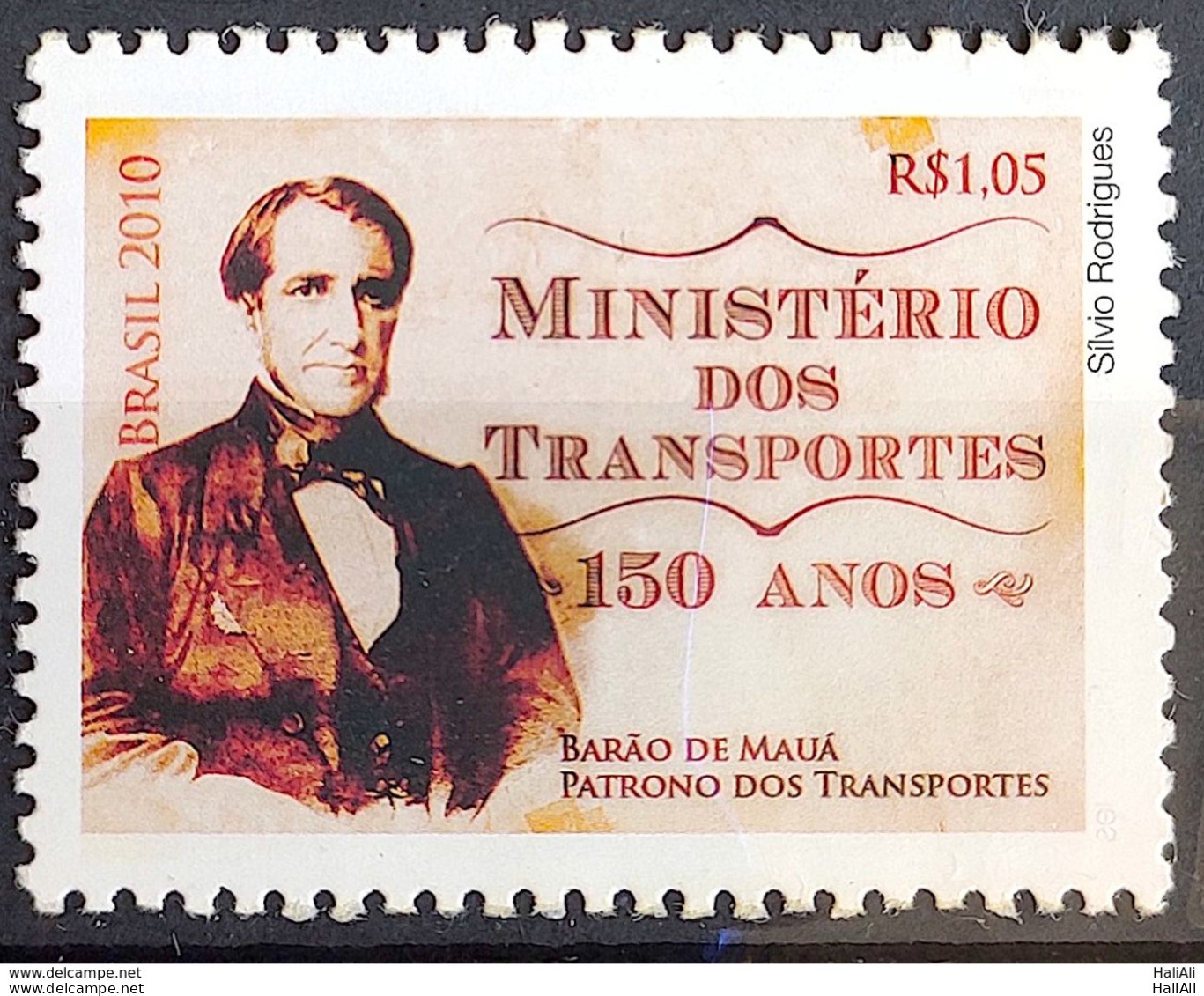 C 3003 Brazil Stamp Ministry Of Transport Barao De Maua 2010 - Ongebruikt