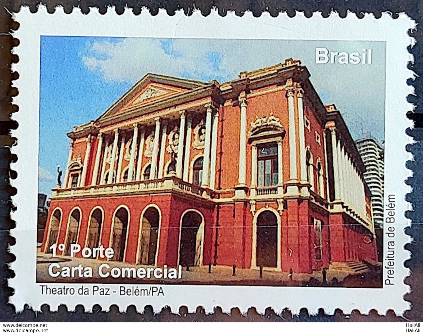 C 2991 Brazil Depersonalized Stamp Tourism Para Belem 2010 Teatro Da Paz Architecture - Personalized Stamps