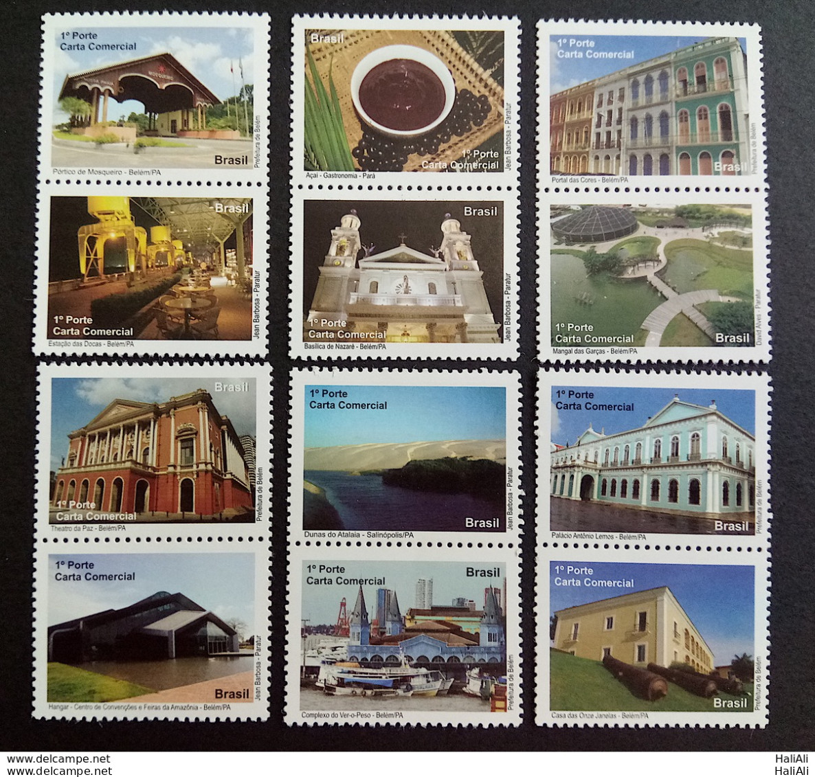 C 2984 Brazil Depersonalized Stamp Tourism Para Belem 2010 Complete Series - Personnalisés