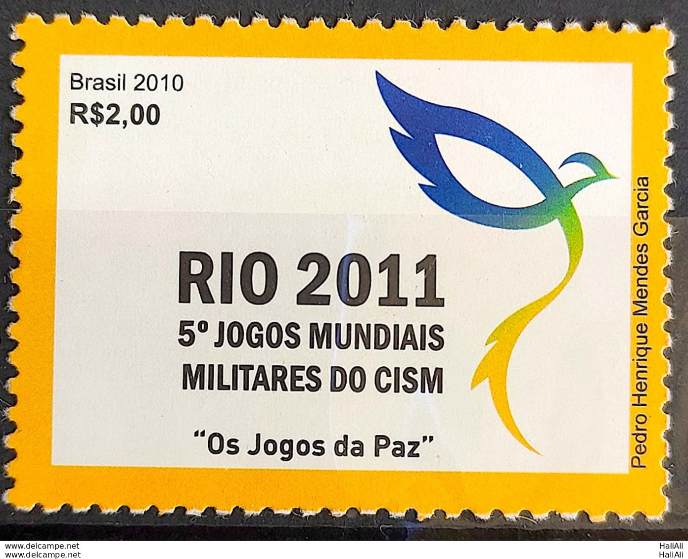 C 2976 Brazil Stamp World Military Sport 2010 - Ongebruikt