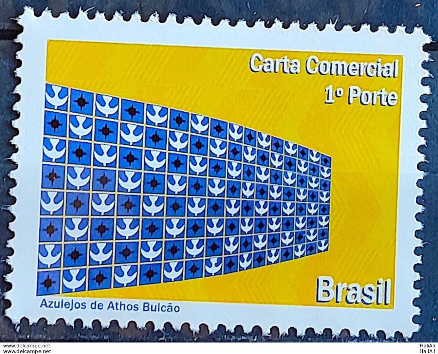 C 2967 Brazil Depersonalized Stamp Brasilia Dream And Reality Tourism 2010 Azulejos By Athos Bulcao - Personnalisés