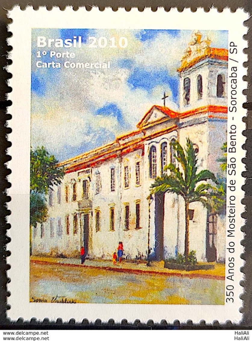 C 2961 Brazil Stamp Monastery Of Sao Bento Sorocaba Church Religion 2010 - Unused Stamps