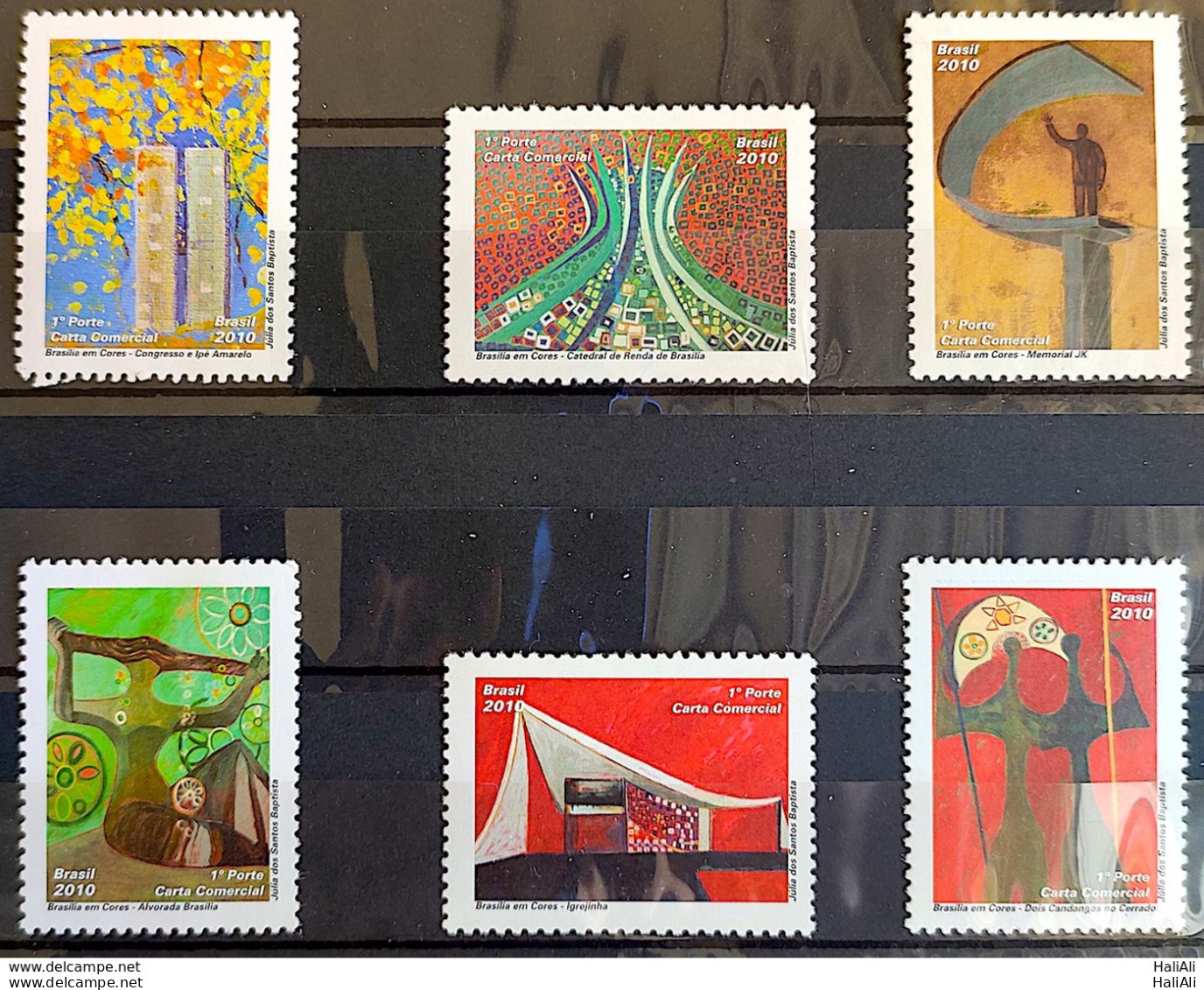 C 2955 Brazil Stamp Brasilia Dream And Reality Architecture Church 2010 Complete Series - Ungebraucht