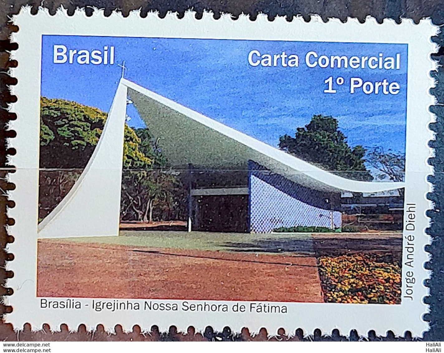 C 2944 Brazil Depersonalized Stamp Tourism Brasilia 2010 Church Igrejinha Religion - Personnalisés