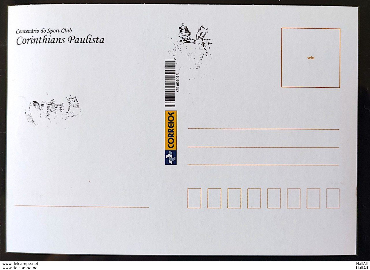 Brazil Maximum Card Corinthians Football Shield Timao Postcard 2010 CBC SP - Cartes-maximum