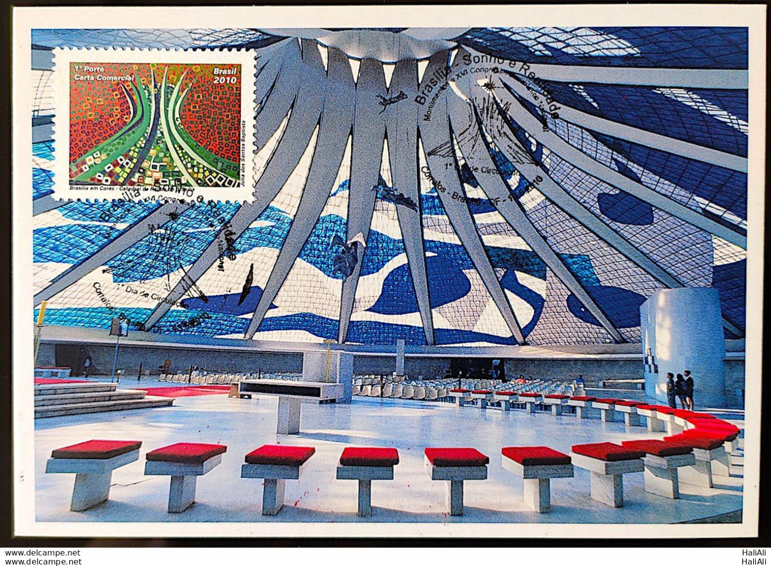 Brazil Maximum Card Church Brasilia Religion 2010 CBC DF - Cartoline Maximum