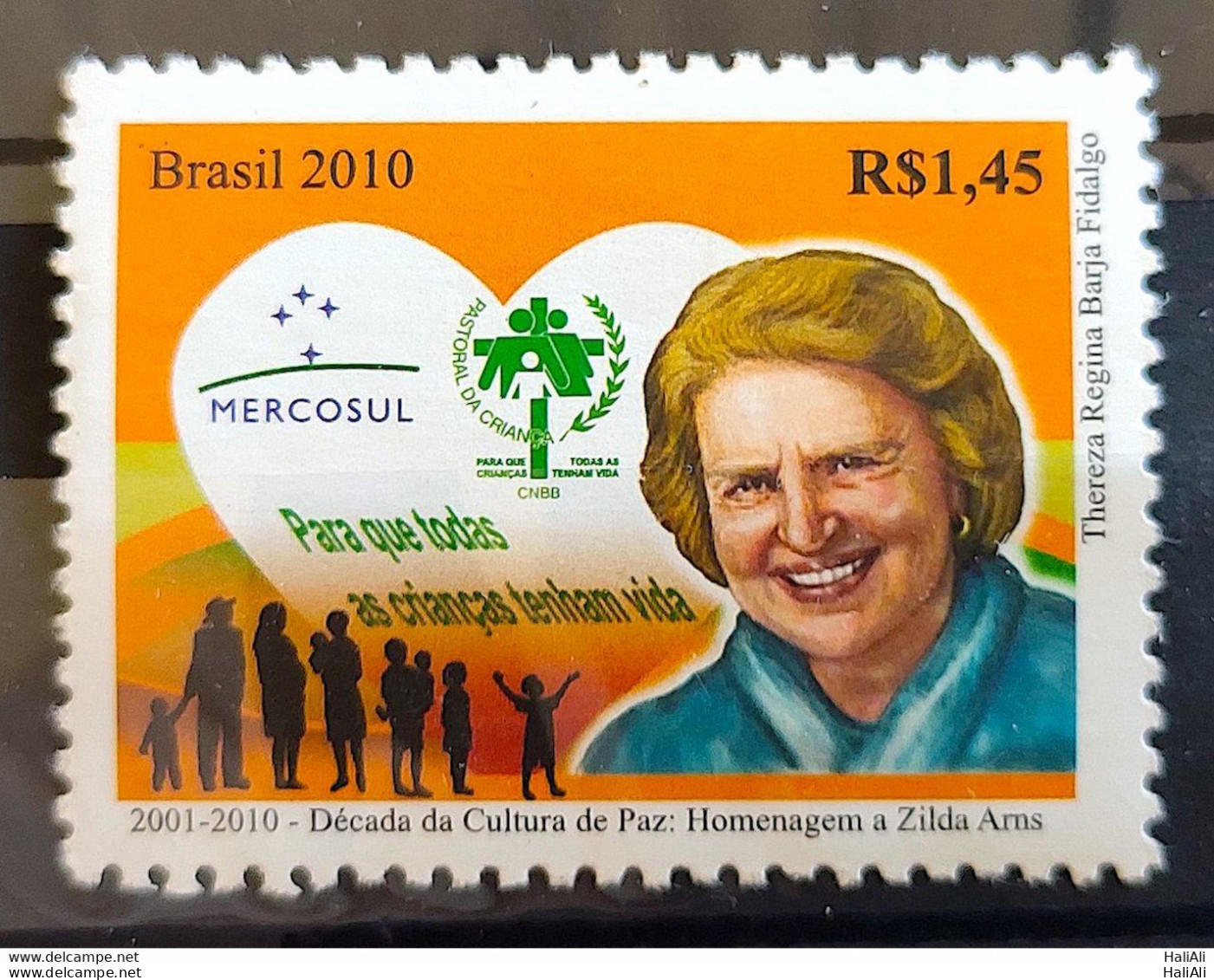 C 2953 Brazil Stamp Zilda Arns Culture Of Peace Woman 2010 - Ungebraucht