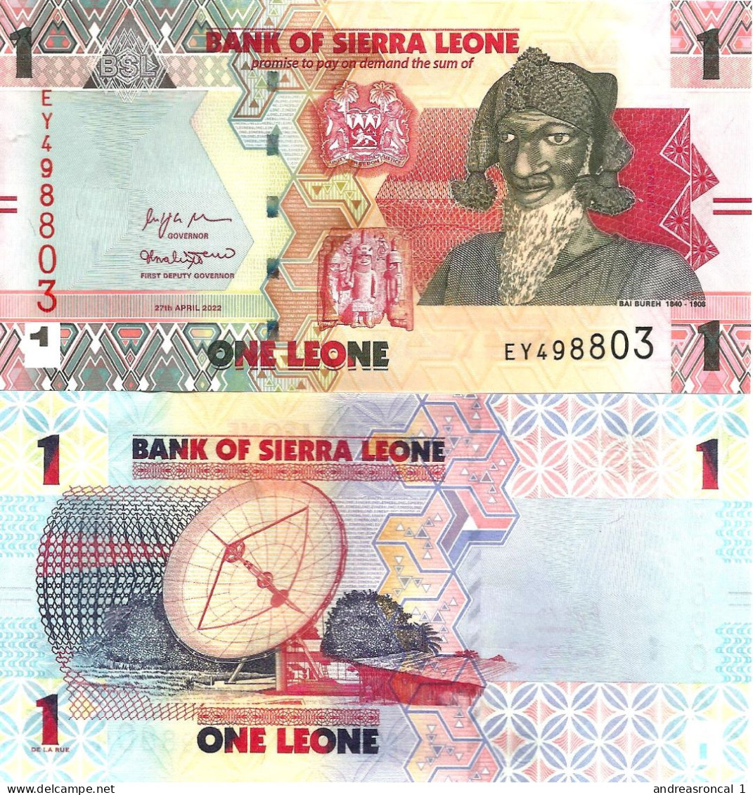 Sierra Leone 1 Leone 2022 P-34 UNC - Sierra Leona