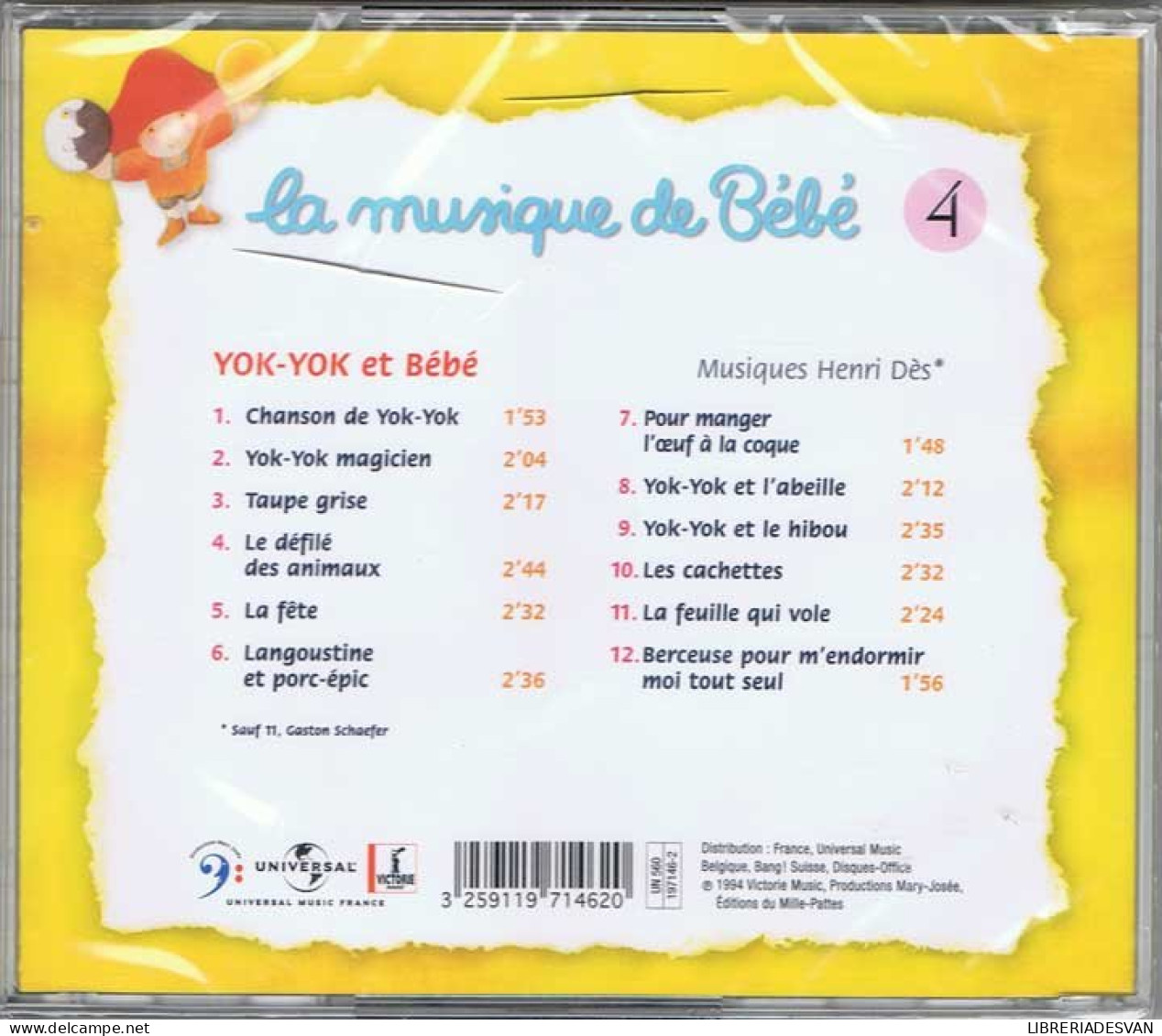 La Musique De Bébé Vol. 4 - Yok-Yok Et Bébé - Sonstige & Ohne Zuordnung