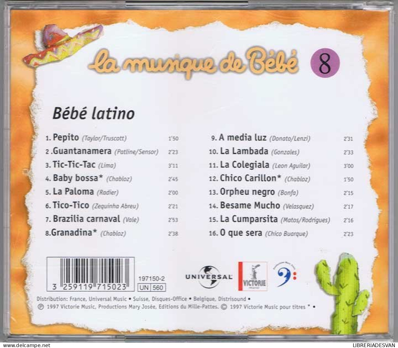 La Musique De Bébé Vol. 8 - Bebé Latino - Autres & Non Classés