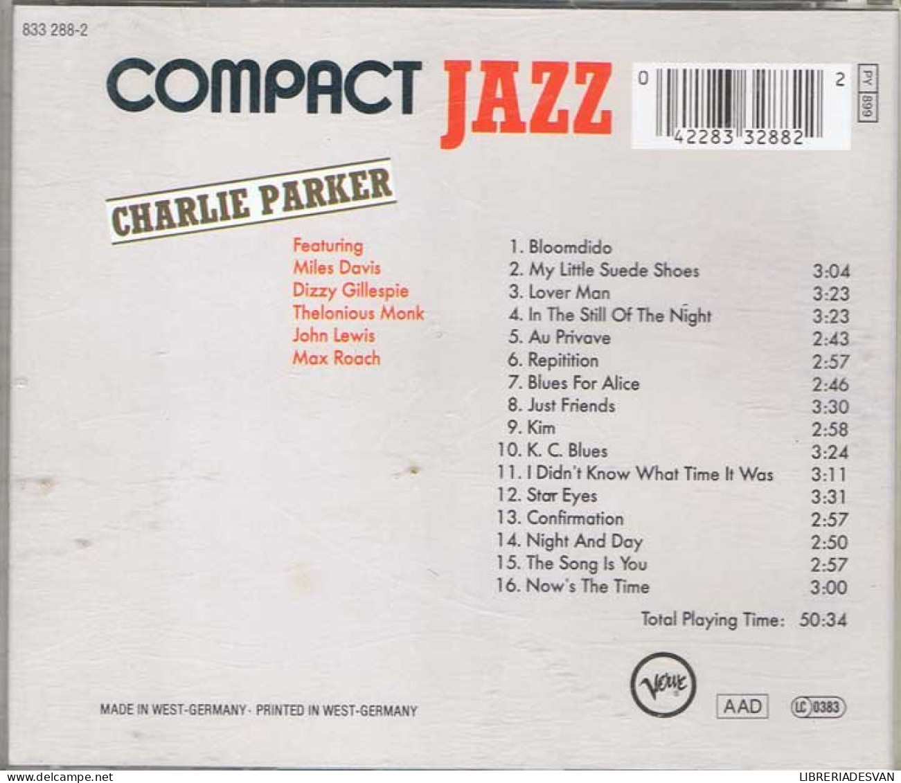 Charlie Parker - Compact Jazz - Sonstige & Ohne Zuordnung
