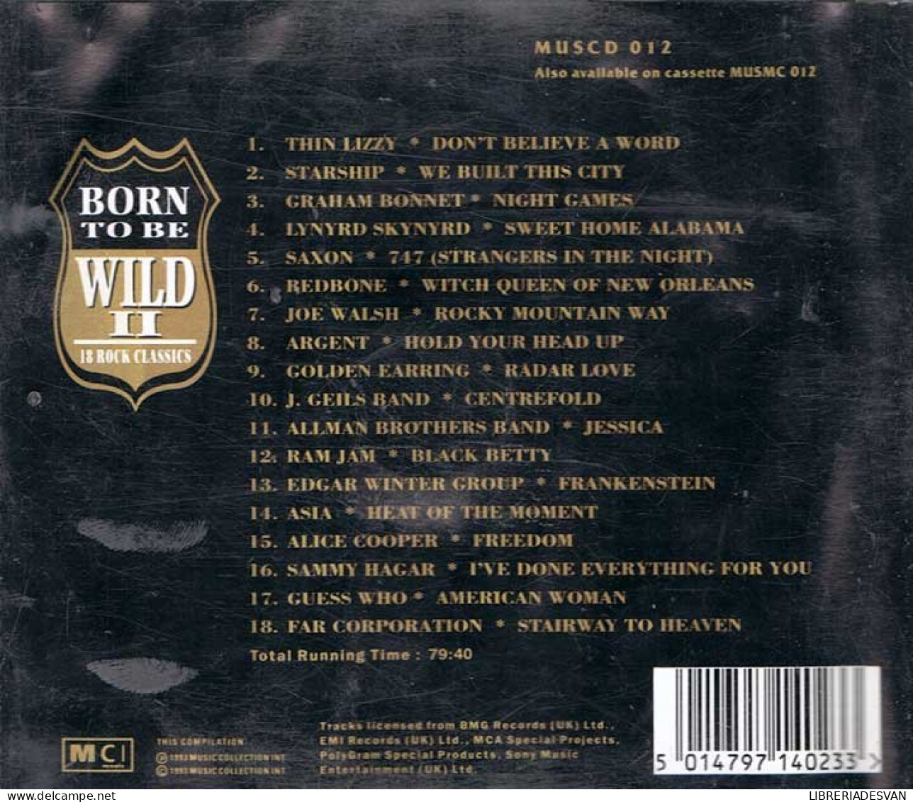 Born To Be Wild II - 18 Rock Classics - MCI 1993 - Sonstige & Ohne Zuordnung