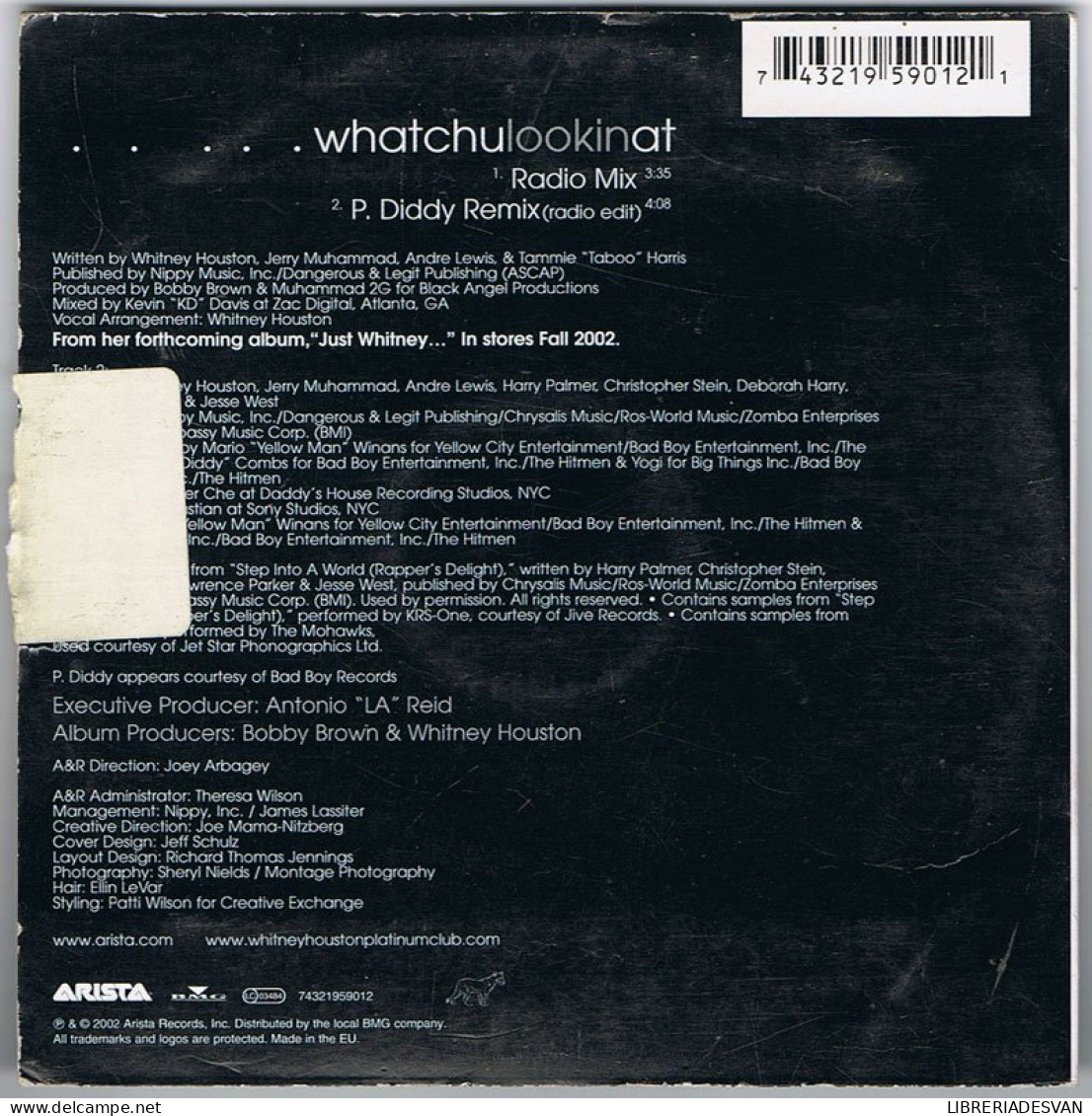 Whitney Houston - Whatchu Lookin At (CD Promo 2 Temas) Cartón - Sonstige & Ohne Zuordnung