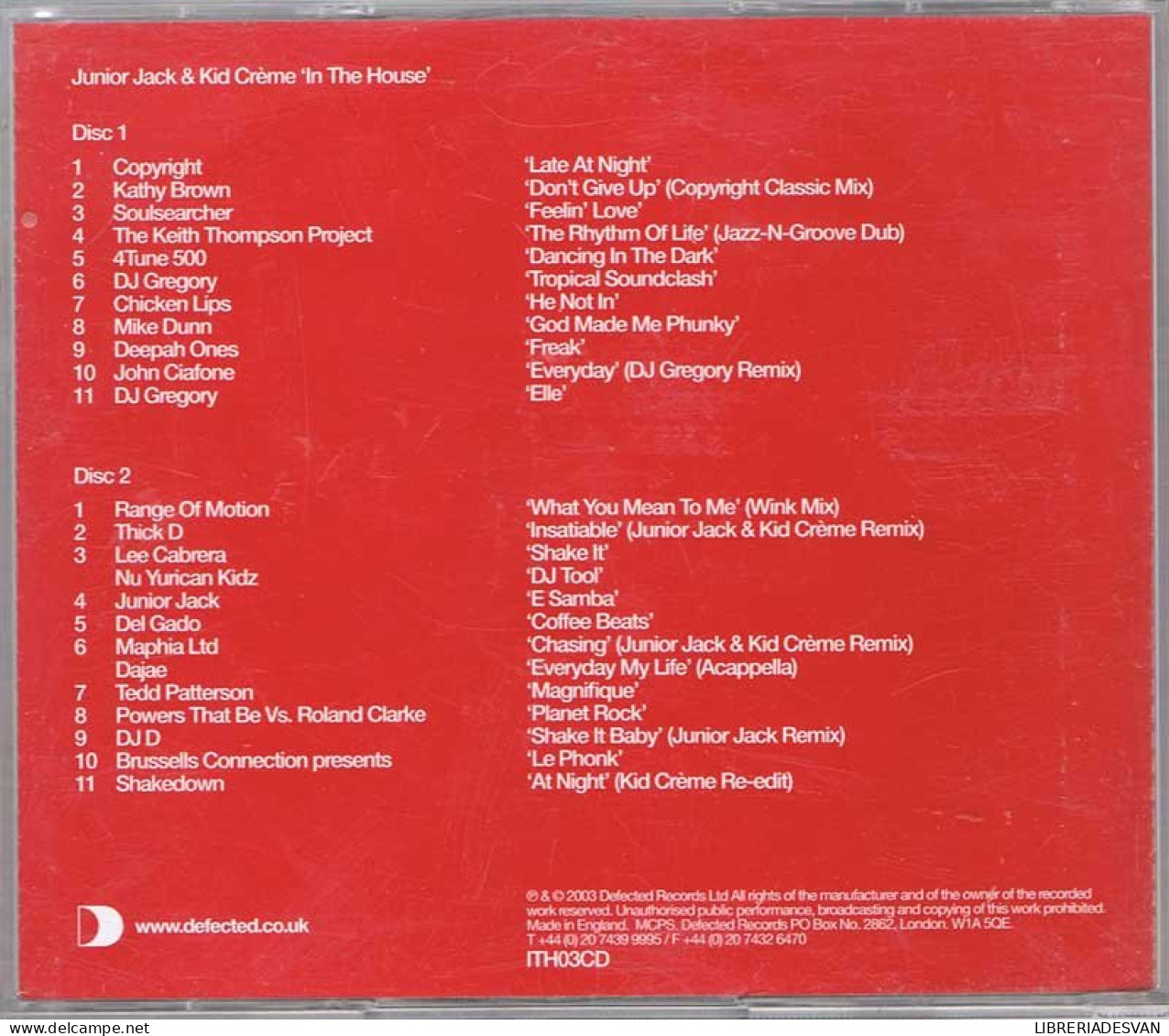 Junior Jack & Kid Creme - In The House - 2 CD - Sonstige & Ohne Zuordnung