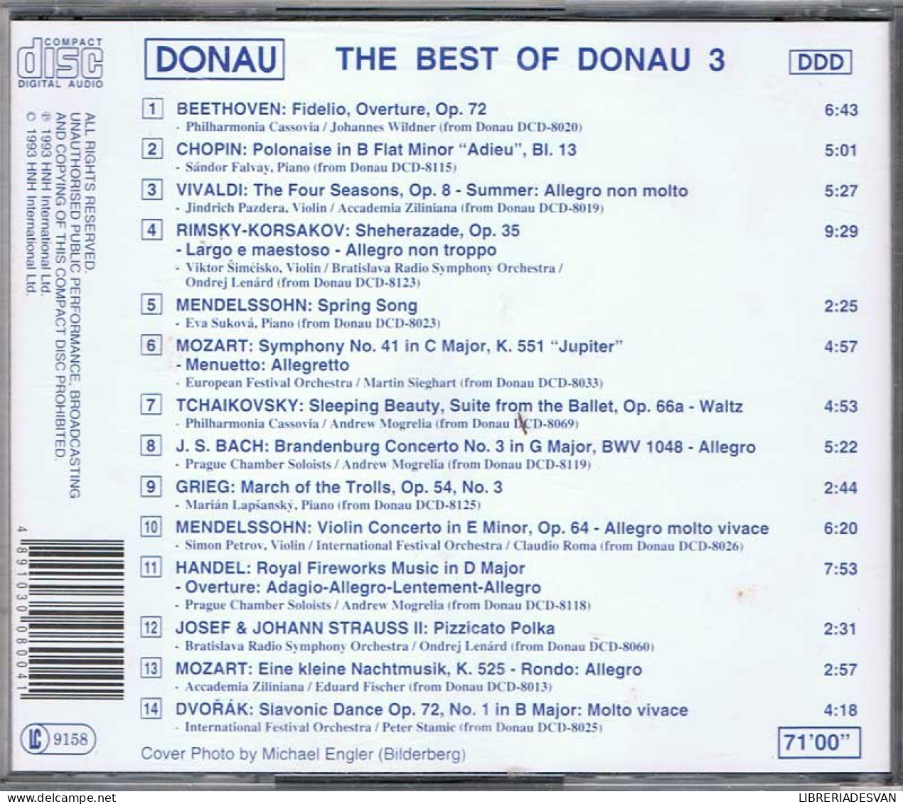 The Best Of Donau 3. Beethoven, Chopin, Vivaldi, Mozart, Bach, Strauss, Etc. CD - Andere & Zonder Classificatie