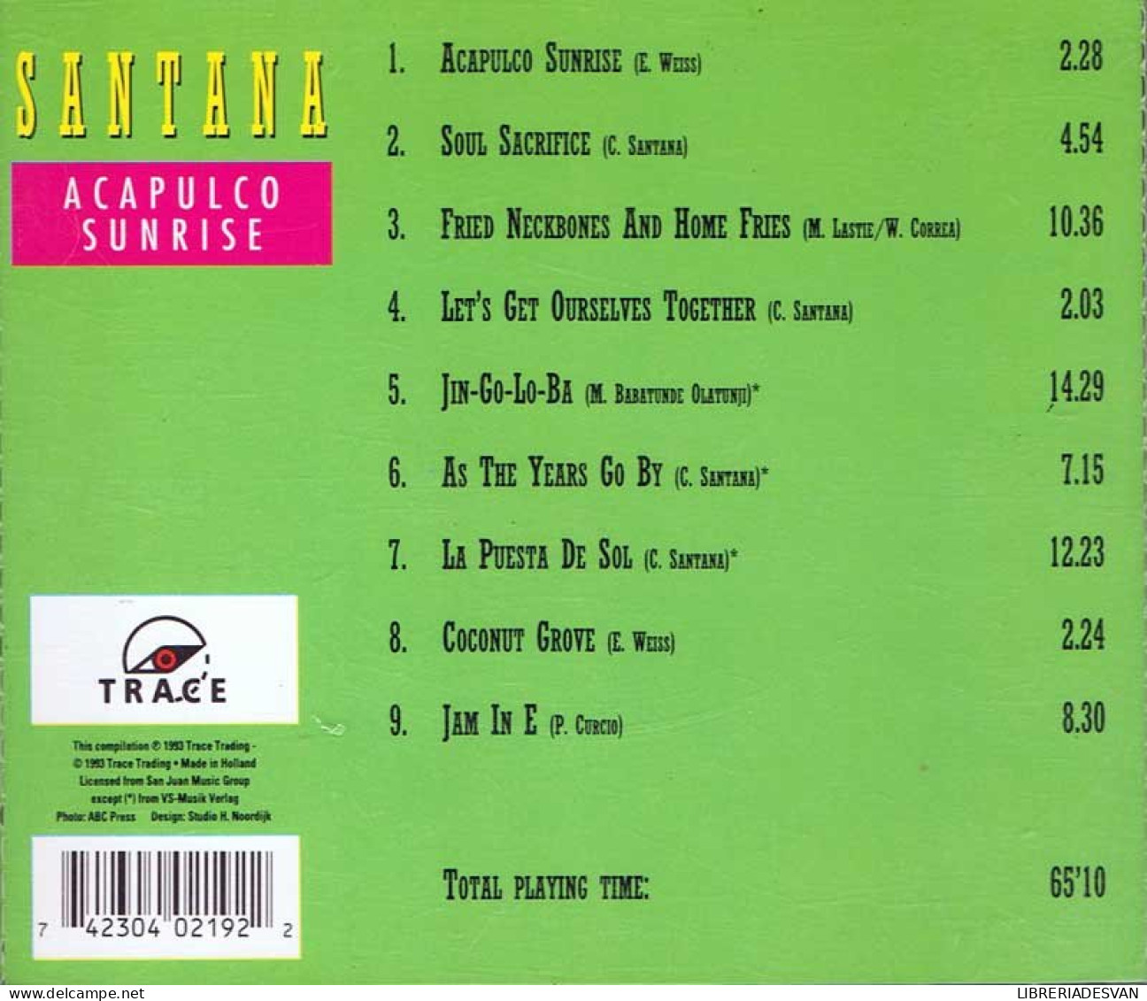 Santana - The World Of. Acapulco Sunrise. CD - Andere & Zonder Classificatie