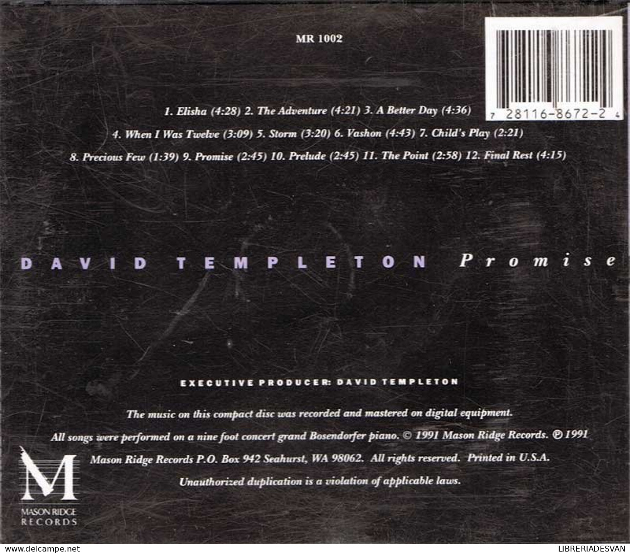 David Templeton - Promise. CD - Other & Unclassified