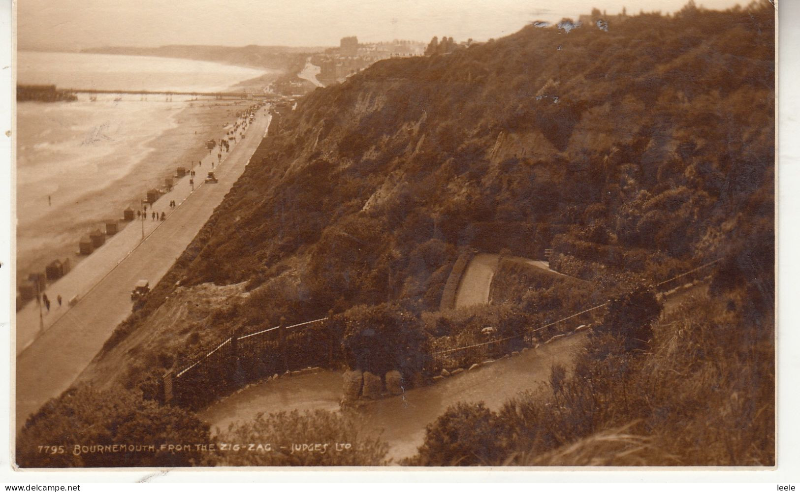 CE59. Vintage Judges Postcard. Bournemouth From The Zig Zag. Sussex - Bournemouth (until 1972)
