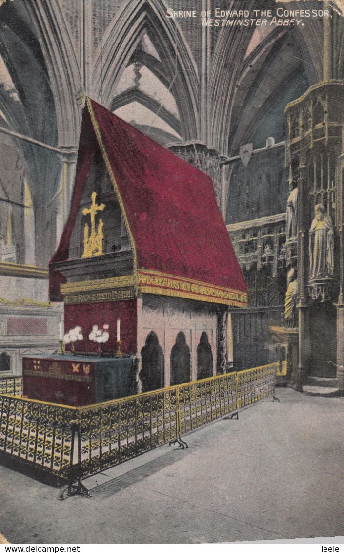 CE06.Vintage Postcard.Shrine Of The Edward The Confessor.Westminster Abbey - Westminster Abbey