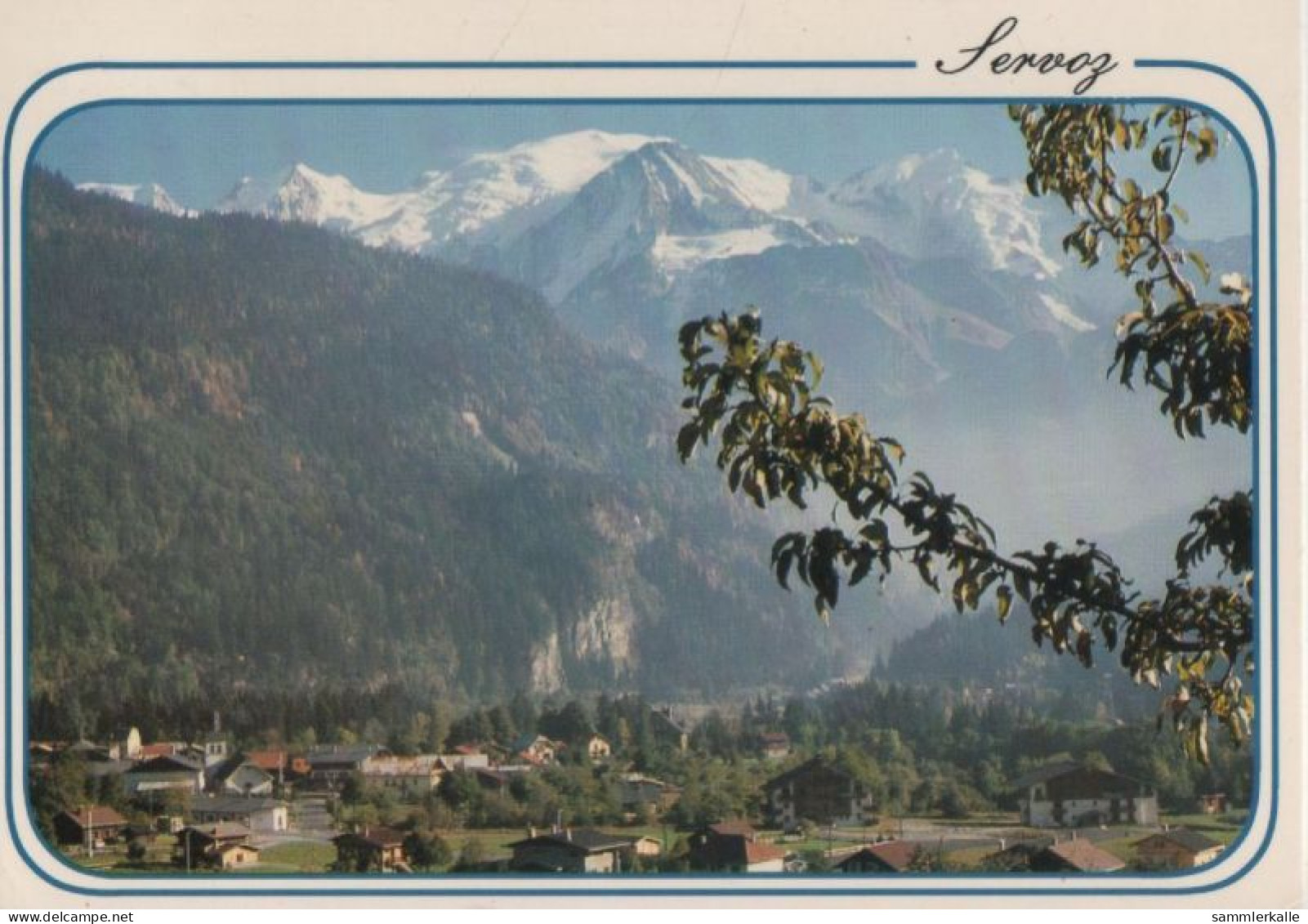 66486 - Frankreich - Servoz - Vue Generale Et Le Mt. Blanc - 1988 - Bonneville