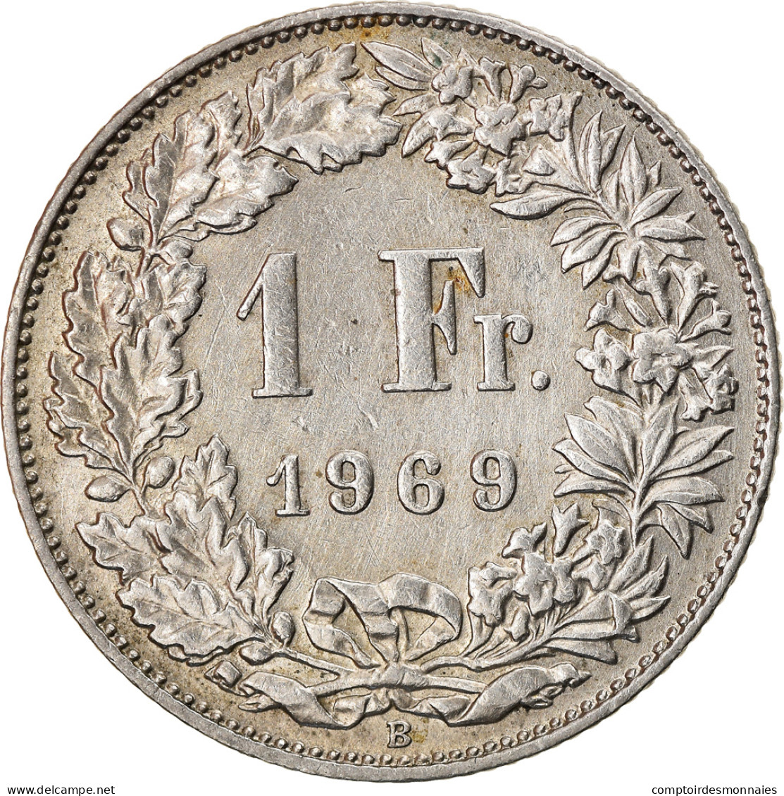 Monnaie, Suisse, Franc, 1969, Bern, TTB, Copper-nickel, KM:24a.1 - Autres & Non Classés