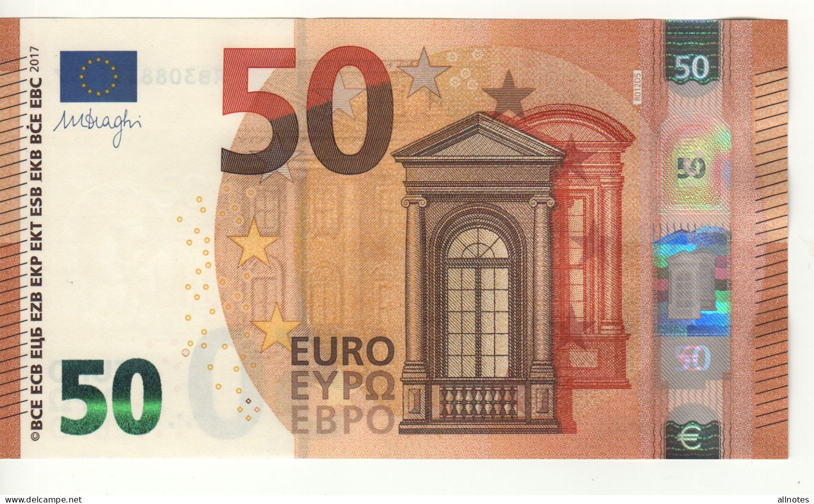 50 EURO  'Germany'   DRAGHI   R 012 D5    RB3088395824  /  FDS - UNC - 50 Euro