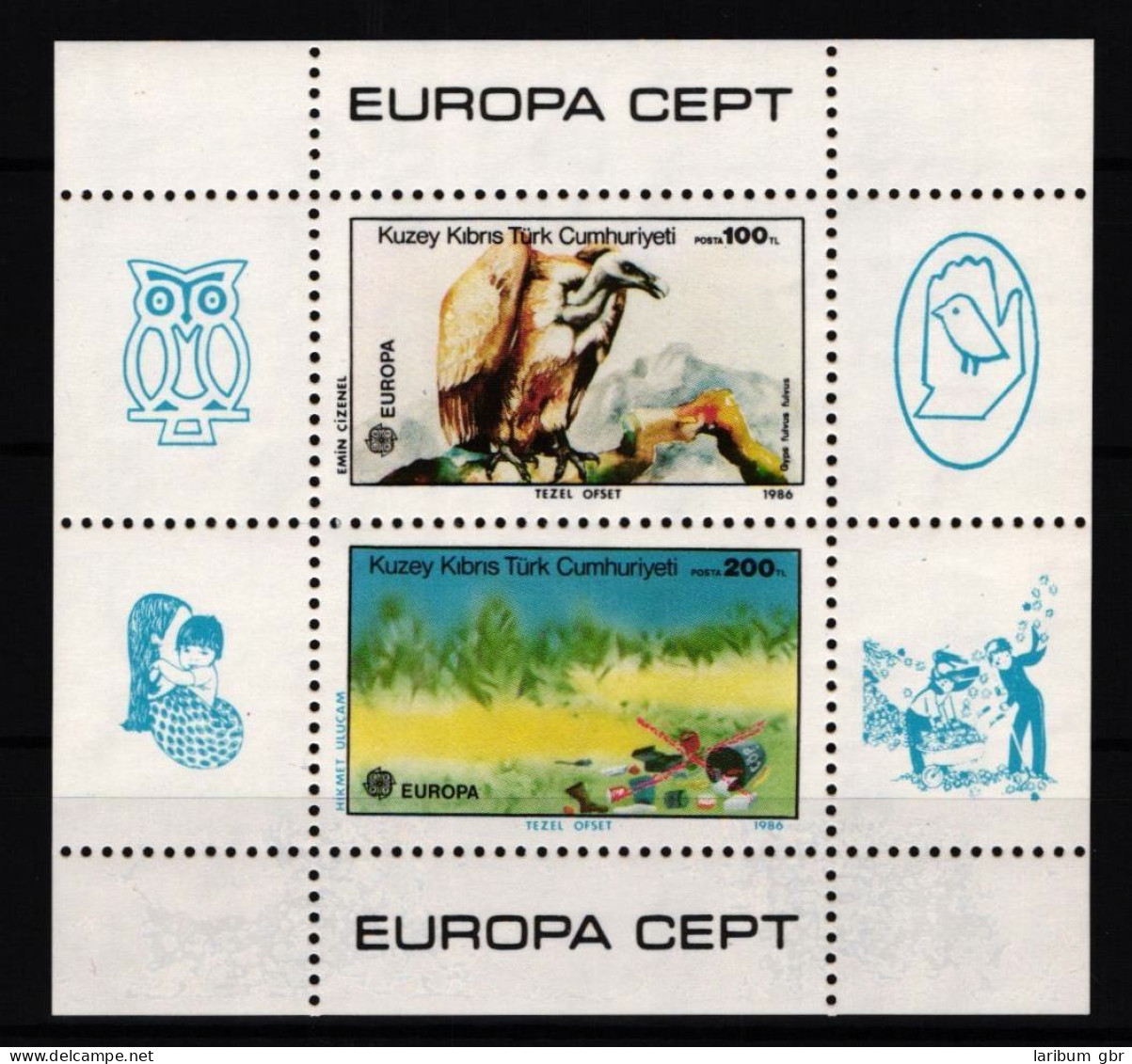 Türkisch-Zypern Block 5 Postfrisch Eulen / CEPT #JH120 - Used Stamps