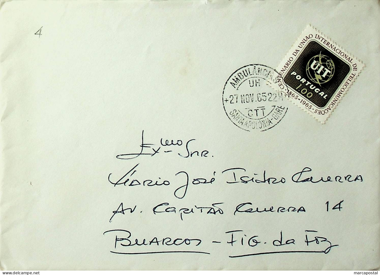 Portugal 1965 Ambulância Postal Santa Apolónia-Gare - Storia Postale