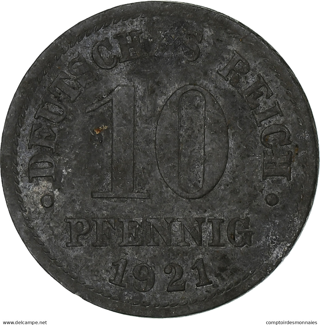 Allemagne, 10 Pfennig, 1921 - 10 Renten- & 10 Reichspfennig