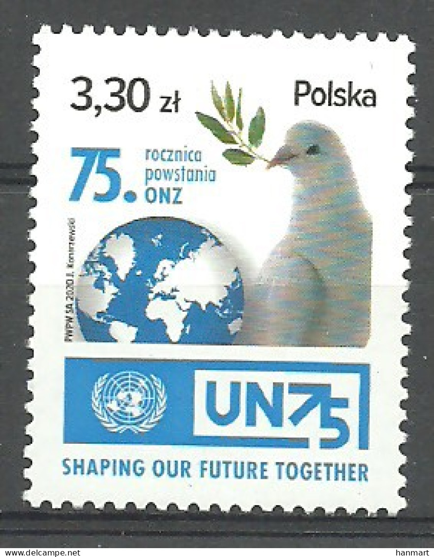 Poland 2020 Mi 5246 MNH  (ZE4 PLD5246) - Pigeons & Columbiformes