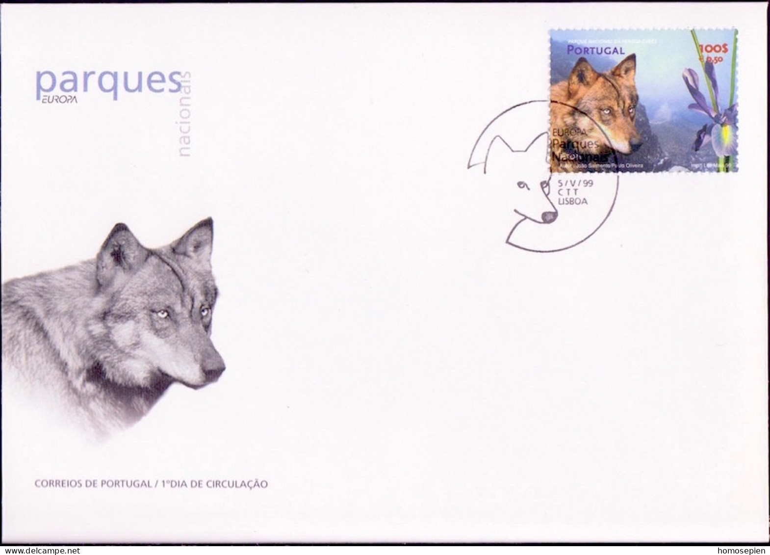 Portugal FDC 1999 Y&T N°2316 - Michel N°2338 - 100e EUROPA - Cartes-maximum (CM)