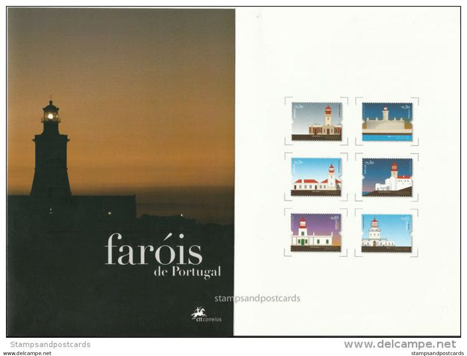 Portugal Phares Phare Brochure Officielle + Série 2008 ** Portugal Lighthouses Lighthouse Official Notice + Set 2008 ** - Faros