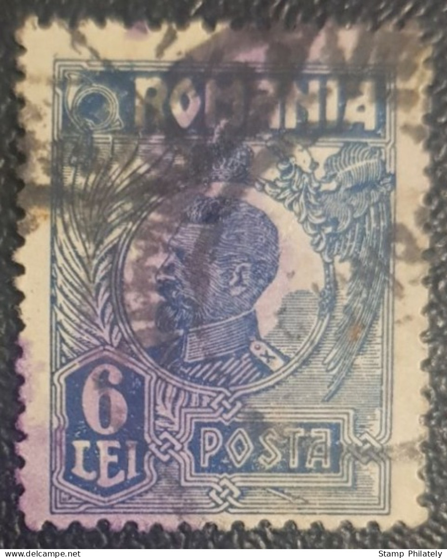 Romania 6L Used Stamp Classic King Ferdinand - Gebruikt