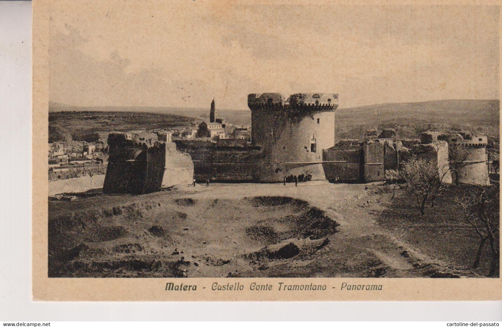 MATERA CASTELLO CONTE TRAMONTANO  PANORAMA  VG  1933 - Matera