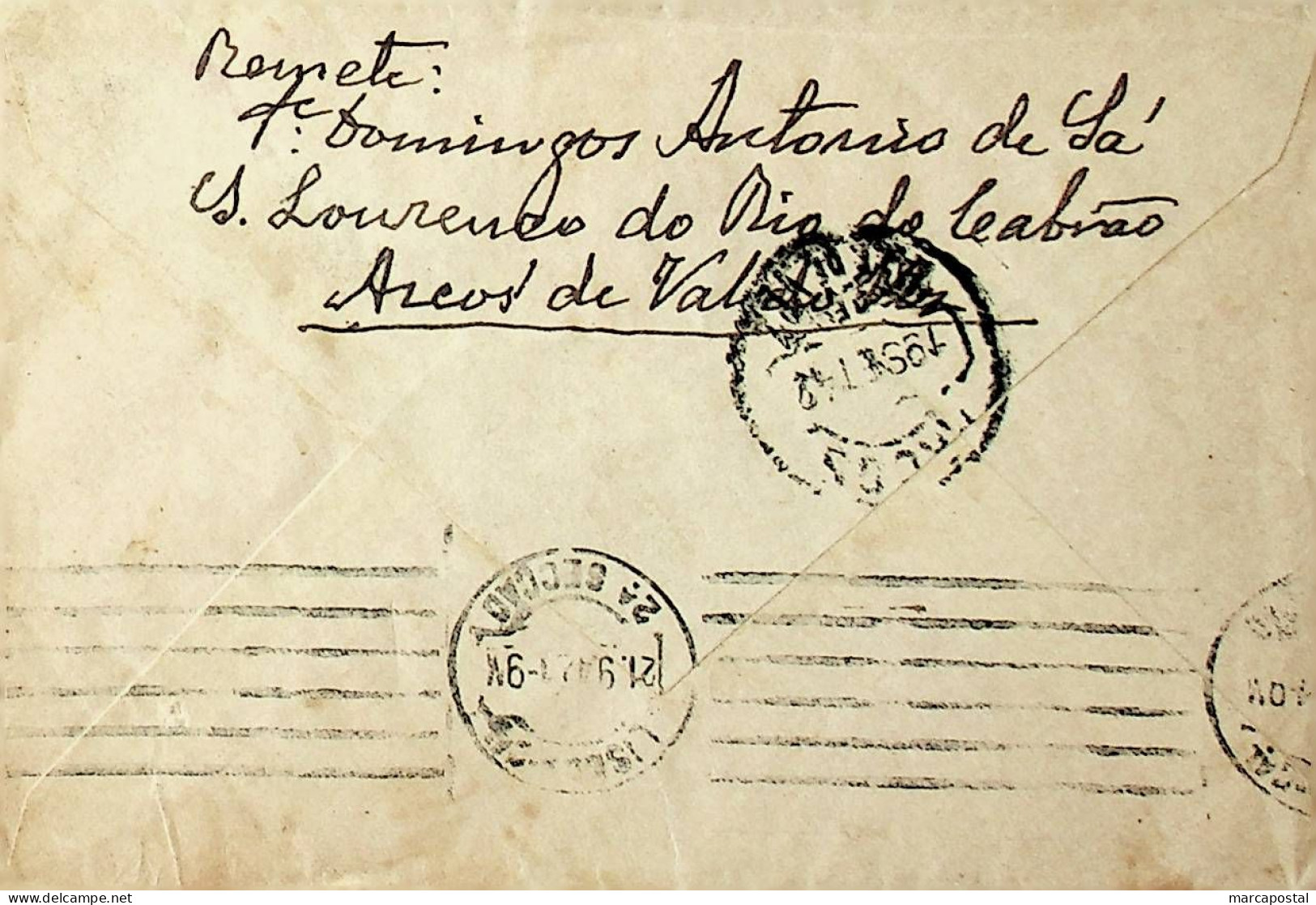 Portugal 1942 Carta Enviada De Arcos De Valdevez Para Lisboa Franquiada Costumes Portugueses - Marcofilie