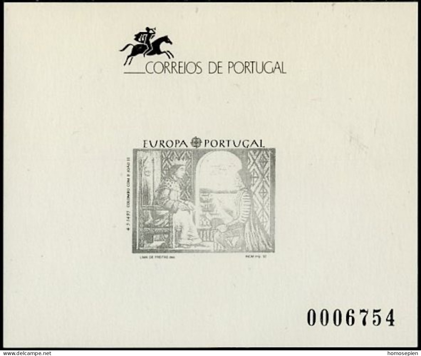 Portugal épreuve 1992 Y&T N°EL1911 - Michel N°DP1927 *** - 85e EUROPA - Probe- Und Nachdrucke