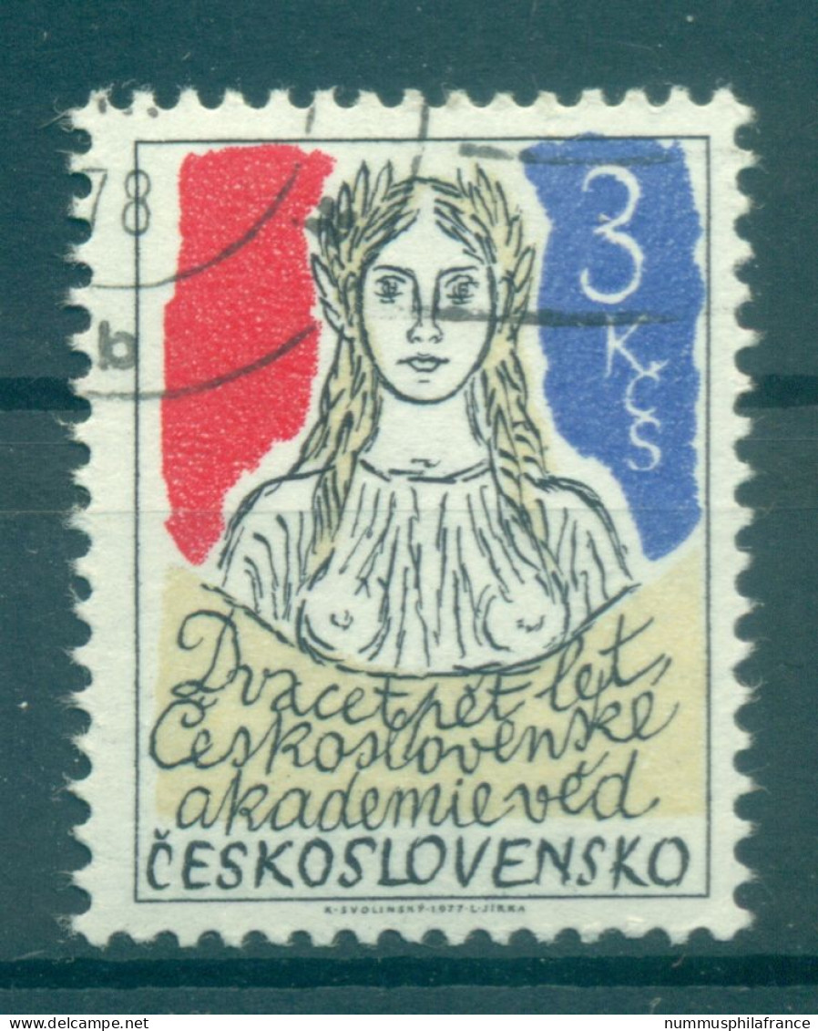 Tchécoslovaquie 1977 - Y & T N. 2245 - Académie Des Sciences (Michel N. 2412) - Usati