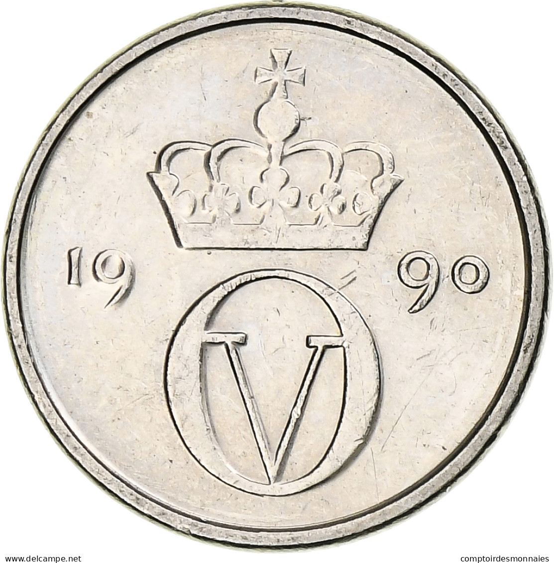 Norvège, 10 Öre, 1990 - Norvège