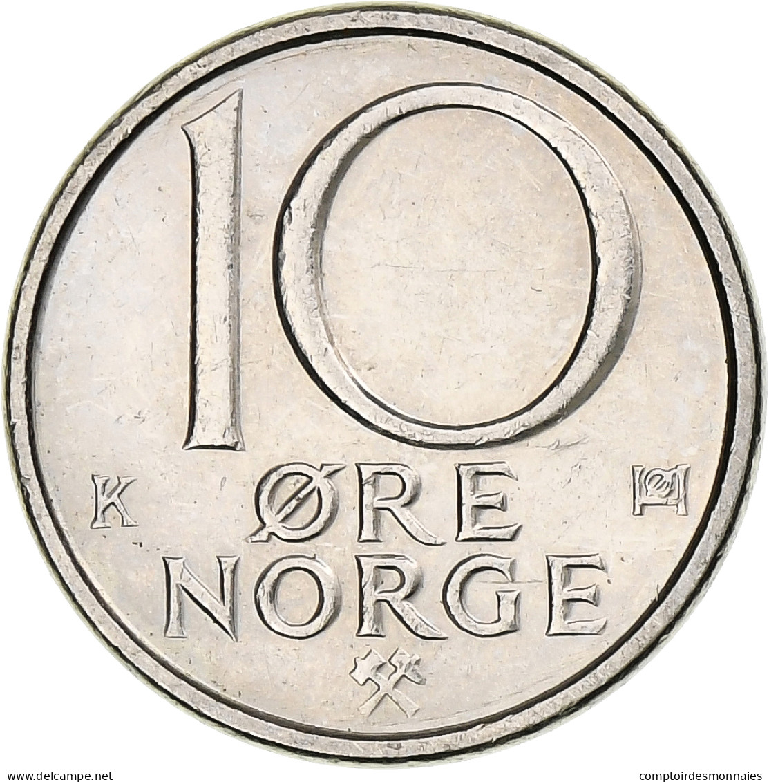 Norvège, 10 Öre, 1990 - Norvège