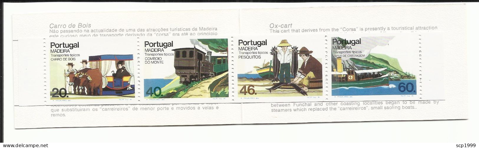 Portugal 1985 - Madeira Typical Transports Booklet MNH - Carnets