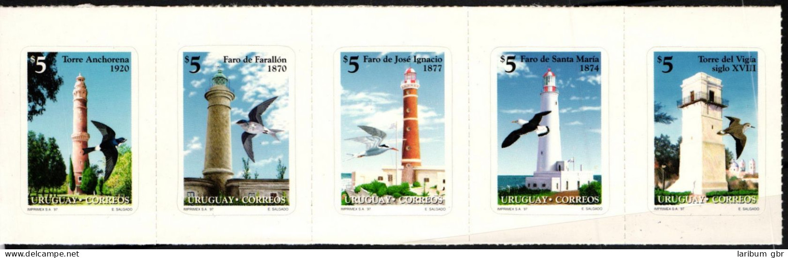 Uruguay 2237-2241 Postfrisch Fünferstreifen / Leuchtturm #JH331 - Uruguay