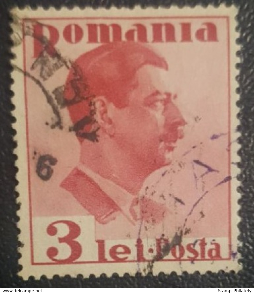 Romania 3L Used Stamp King Carol - Usati